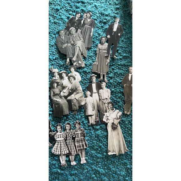 Tim Holtz - Advantus Idea-Ology Paper Dolls Die-Cuts 133/Pkg-Mini Art Craft, Bl - Picture 4 of 5